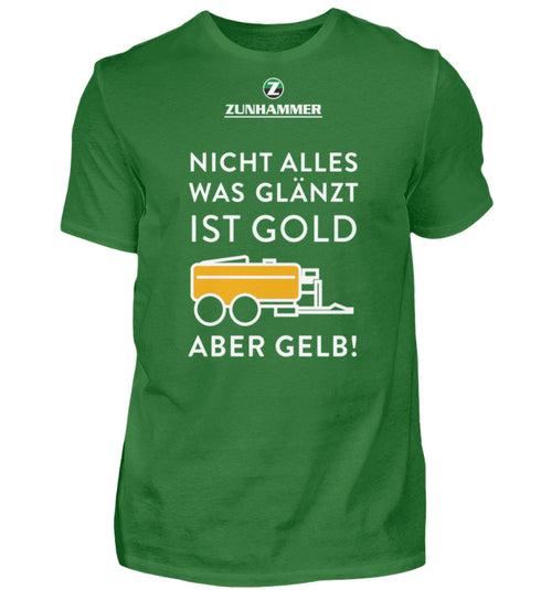Aber gelb - black  - Men Basic Shirt